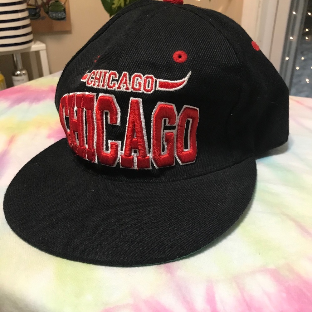 [Chicago Bulls] VTG Headlines SnapBack Hat - Picture 4 of 12